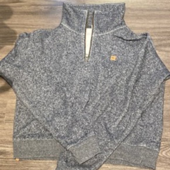 Grey tentree Crop-Top Turtle Neck Hoodie, Size- Small. - Picture 1 of 1
